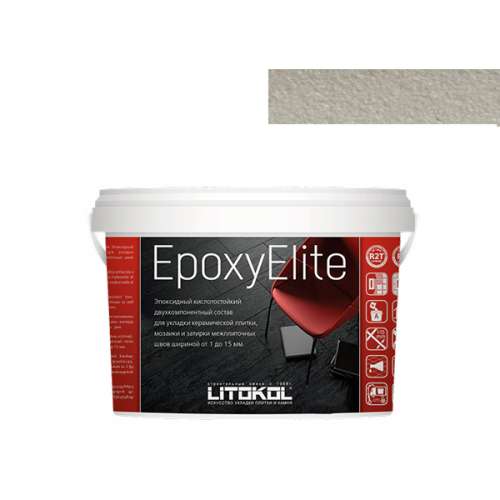 Двухкомпонентный эпоксидный состав EPOXYELITE, ведро,2 кг, Оттенок E.05 Серый базальт, LITOKOL – ТСК Дипломат